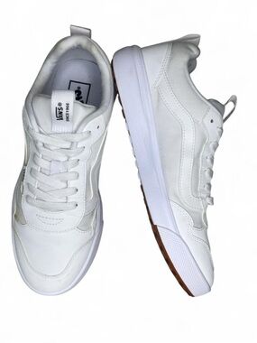 Vans Women Sneakers Shoes Triple White Range EXP Low Top Unisex Lace Up Size 11
